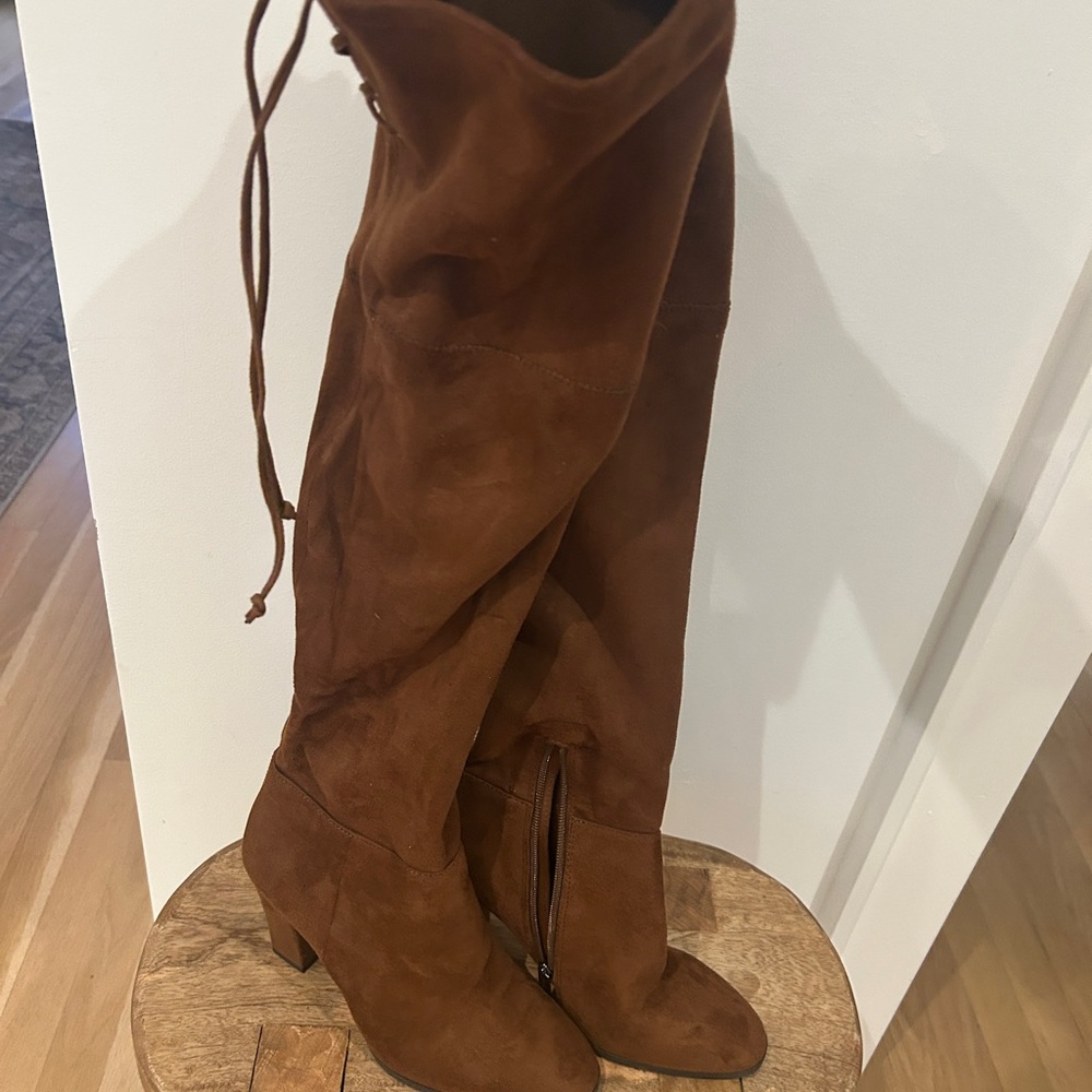 Vince Camuto Brown Suede Over the Knee Boots